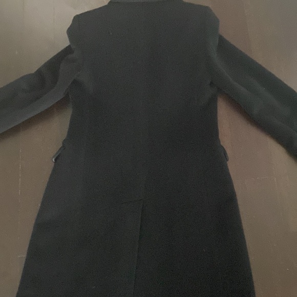 ARMANI-Collezioni Stunning Classic Black Angora/Wool/Cashmere Coat barely worn - Picture 4 of 12